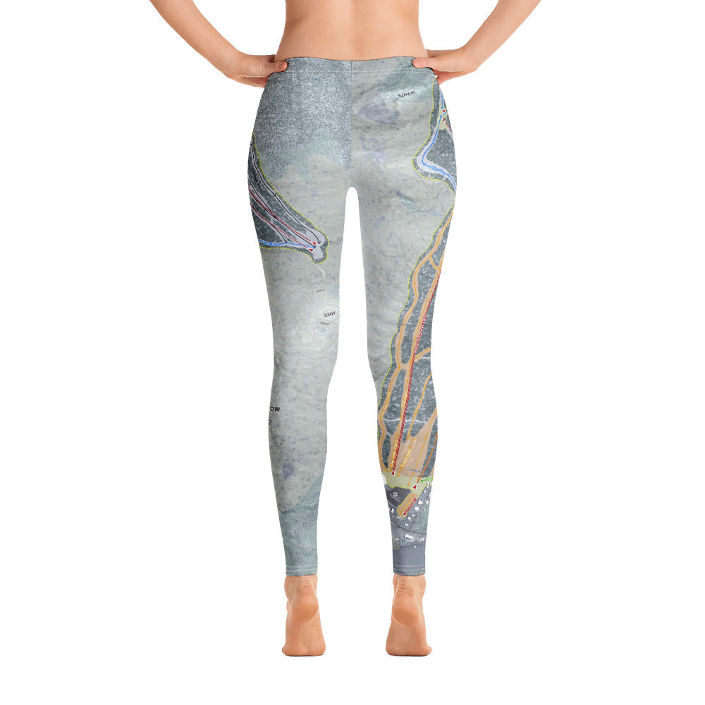 Mount Snow, Vermont Ski Trail Map - Women&#39;s Base Layer Bottoms - Powderaddicts