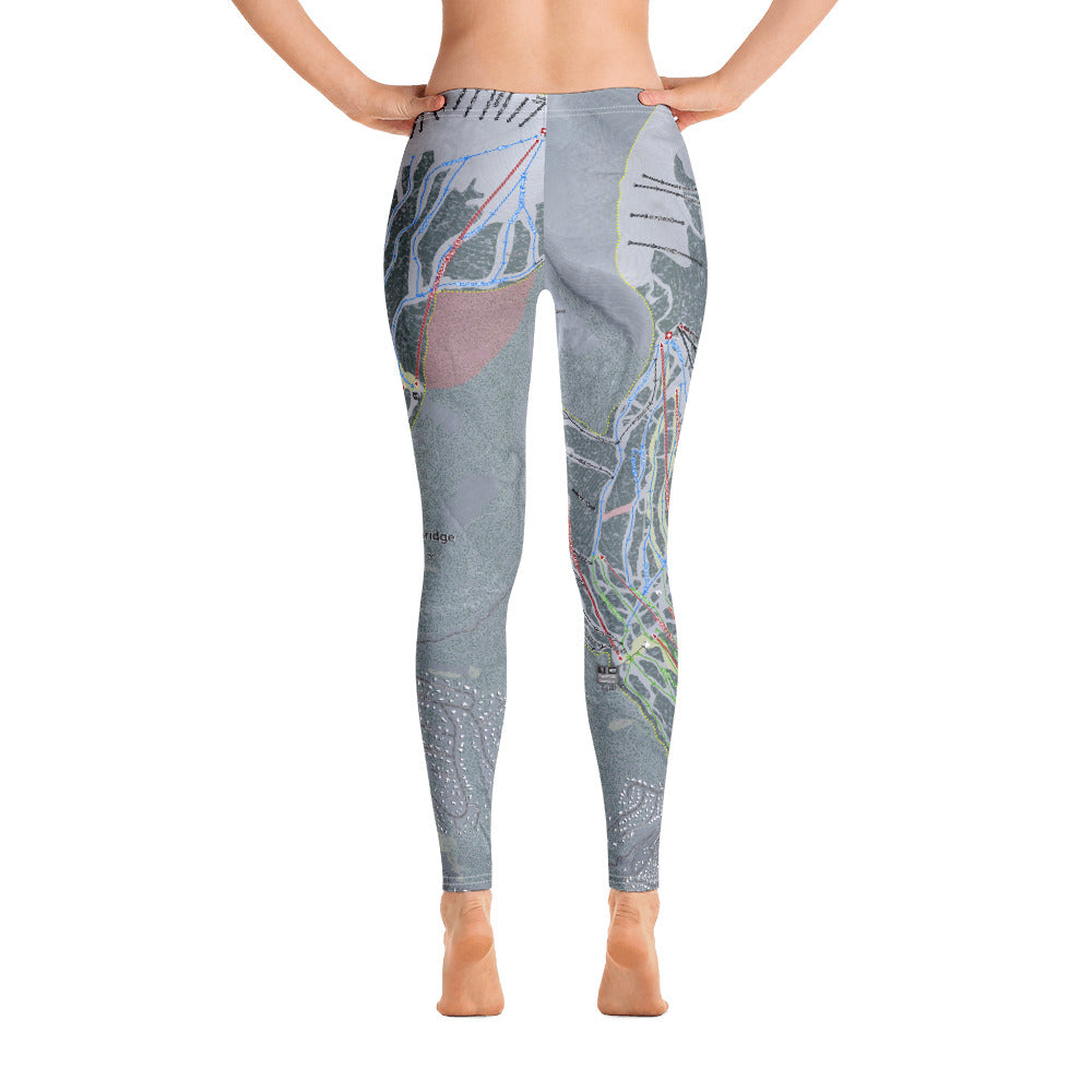 Breckenridge, Colorado Ski Trail Map - Women's Base Layer Bottoms - Powderaddicts