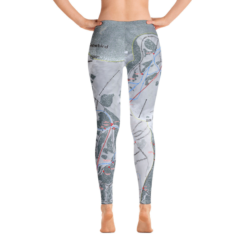 Snowbird, Utah Ski Trail Map - Women&#39;s Base Layer Bottoms - Powderaddicts