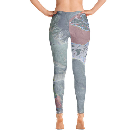 Vail, Colorado Ski Trail Map - Women's Base Layer Bottoms - Powderaddicts