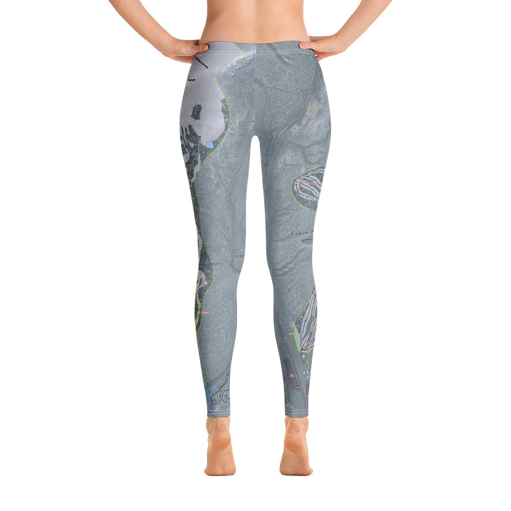 Copper Mountain, Colorado Ski Trail Map - Women's Base Layer Bottoms - Powderaddicts