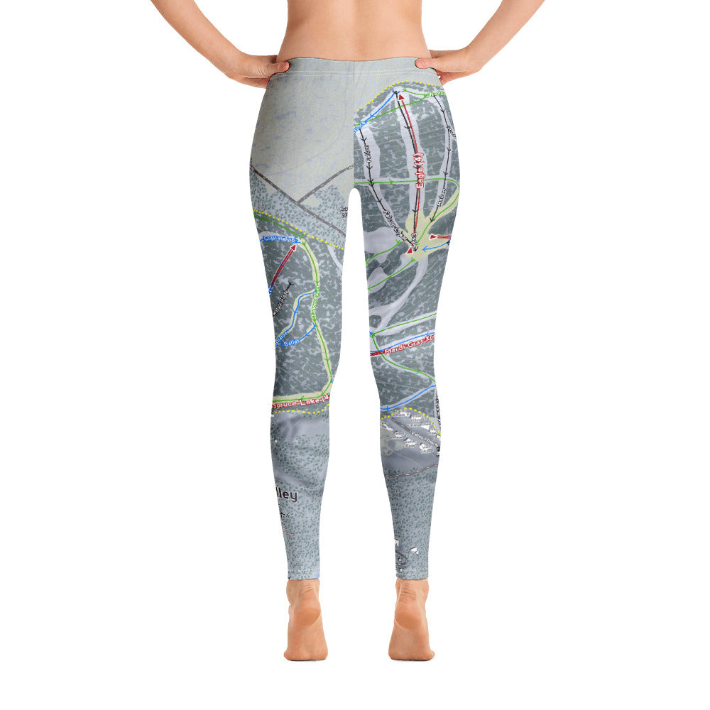 Holiday Valley, New York Ski Trail Map - Women's Base Layer Bottoms - Powderaddicts