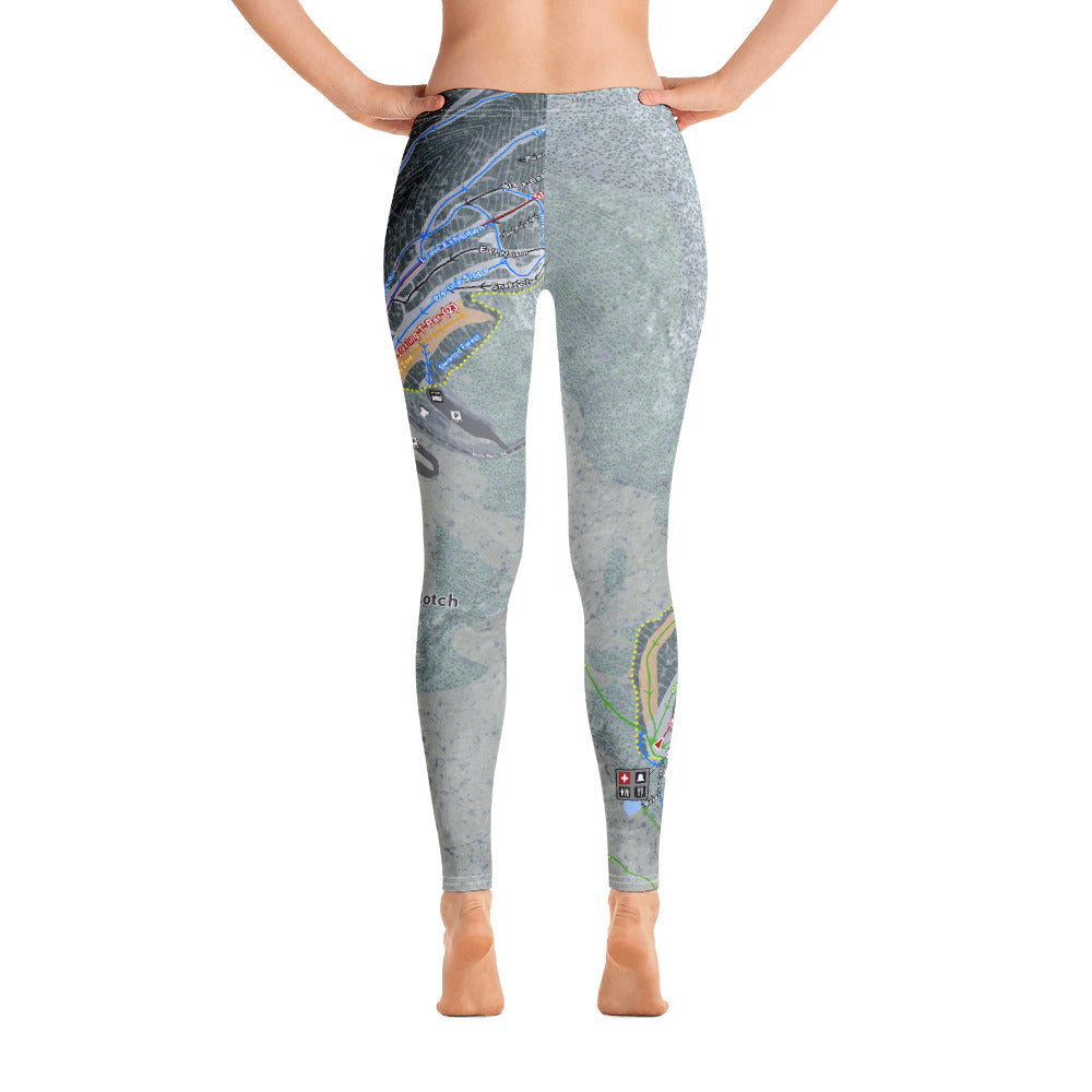 Smuggler&#39;s Notch, Vermont Ski Trail Map - Women&#39;s Base Layer Bottoms - Powderaddicts