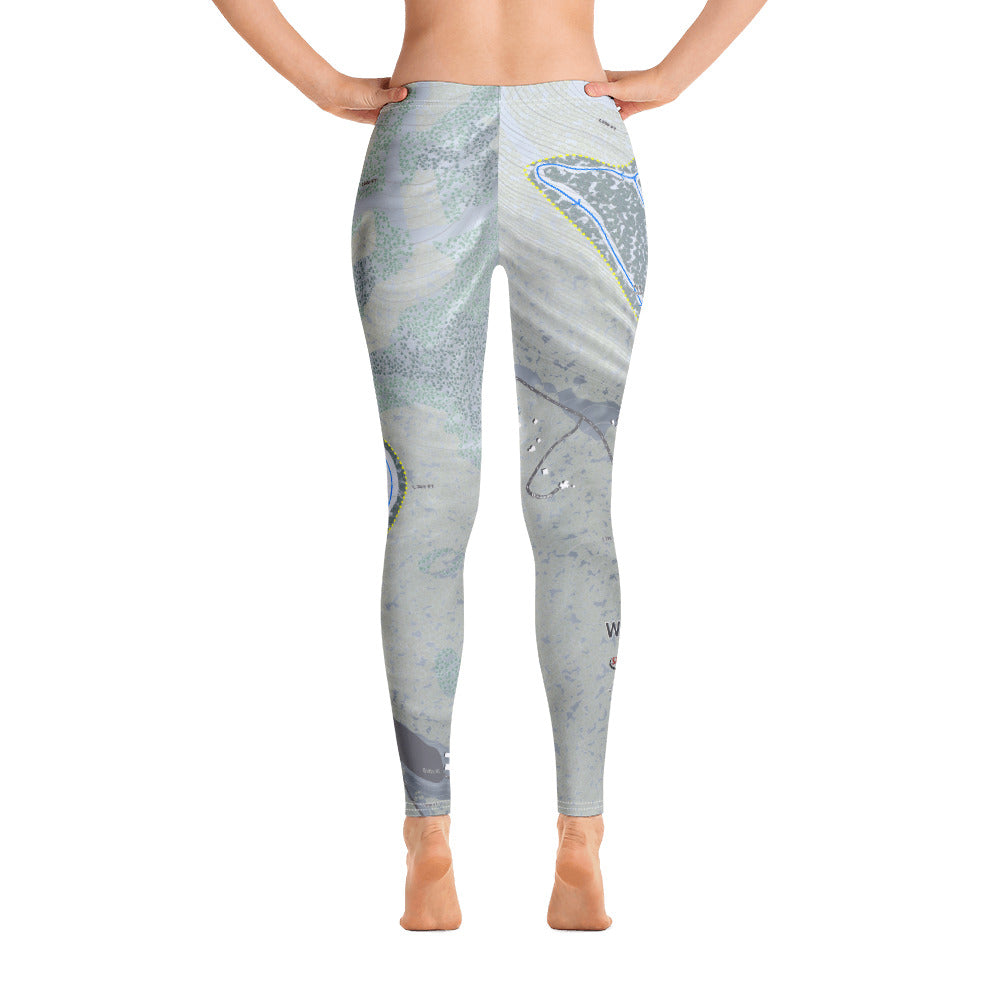 Wachusett, Massachusetts Ski Trail Map - Women's Base Layer Bottoms - Powderaddicts