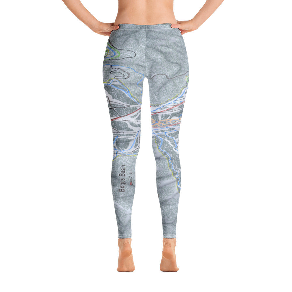 Bogus Basin, Idaho Ski Trail Map - Women&#39;s Base Layer Bottoms - Powderaddicts