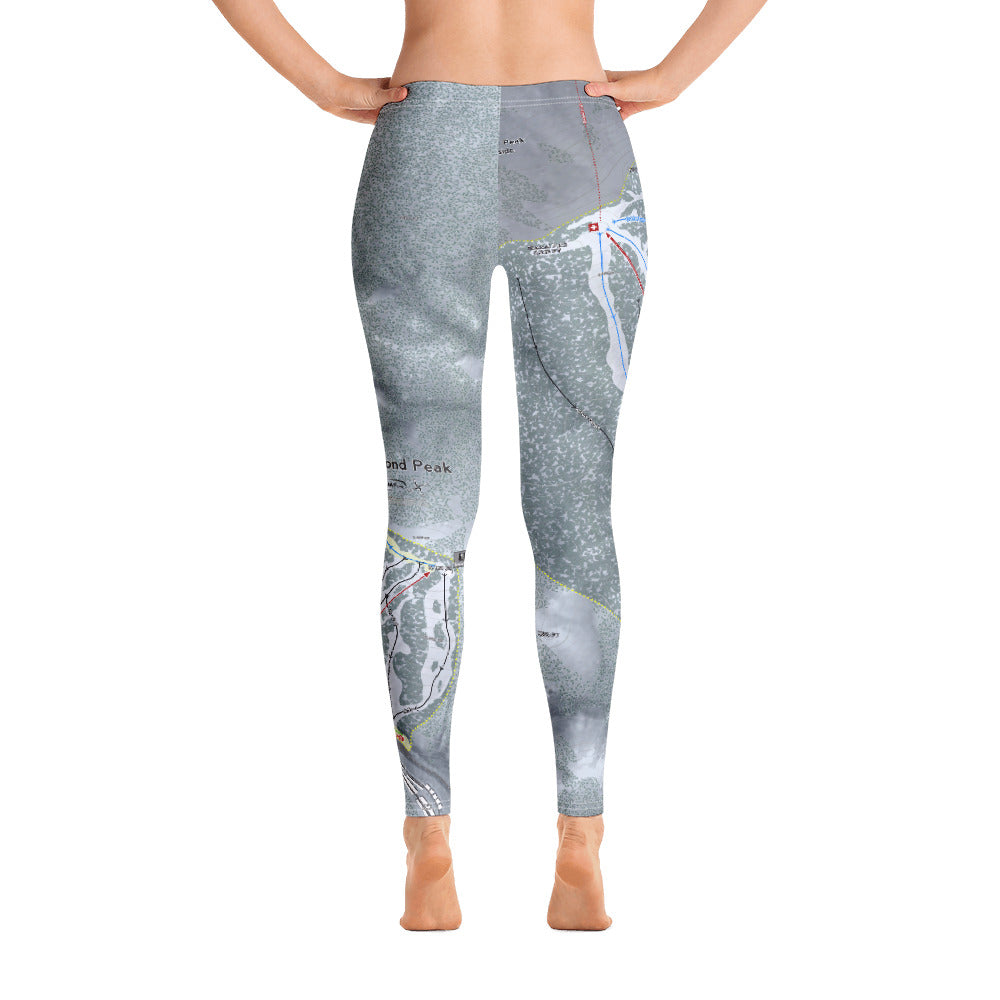 Diamond Peak, Nevada Ski Trail Map - Women&#39;s Base Layer Bottoms - Powderaddicts