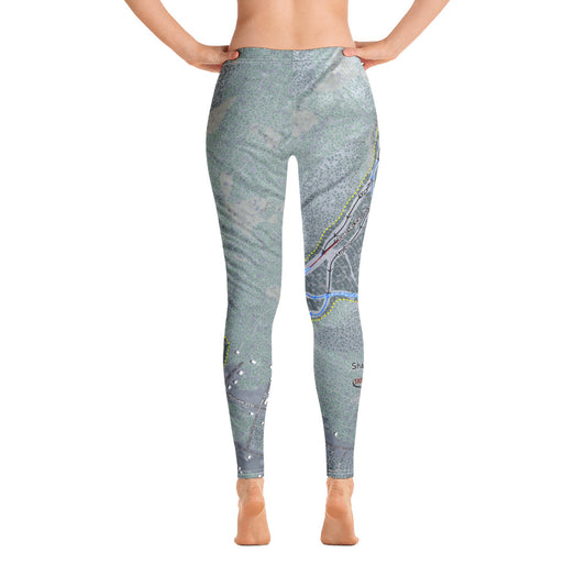 Shawnee Peak, Maine Ski Trail Map - Women's Base Layer Bottoms - Powderaddicts