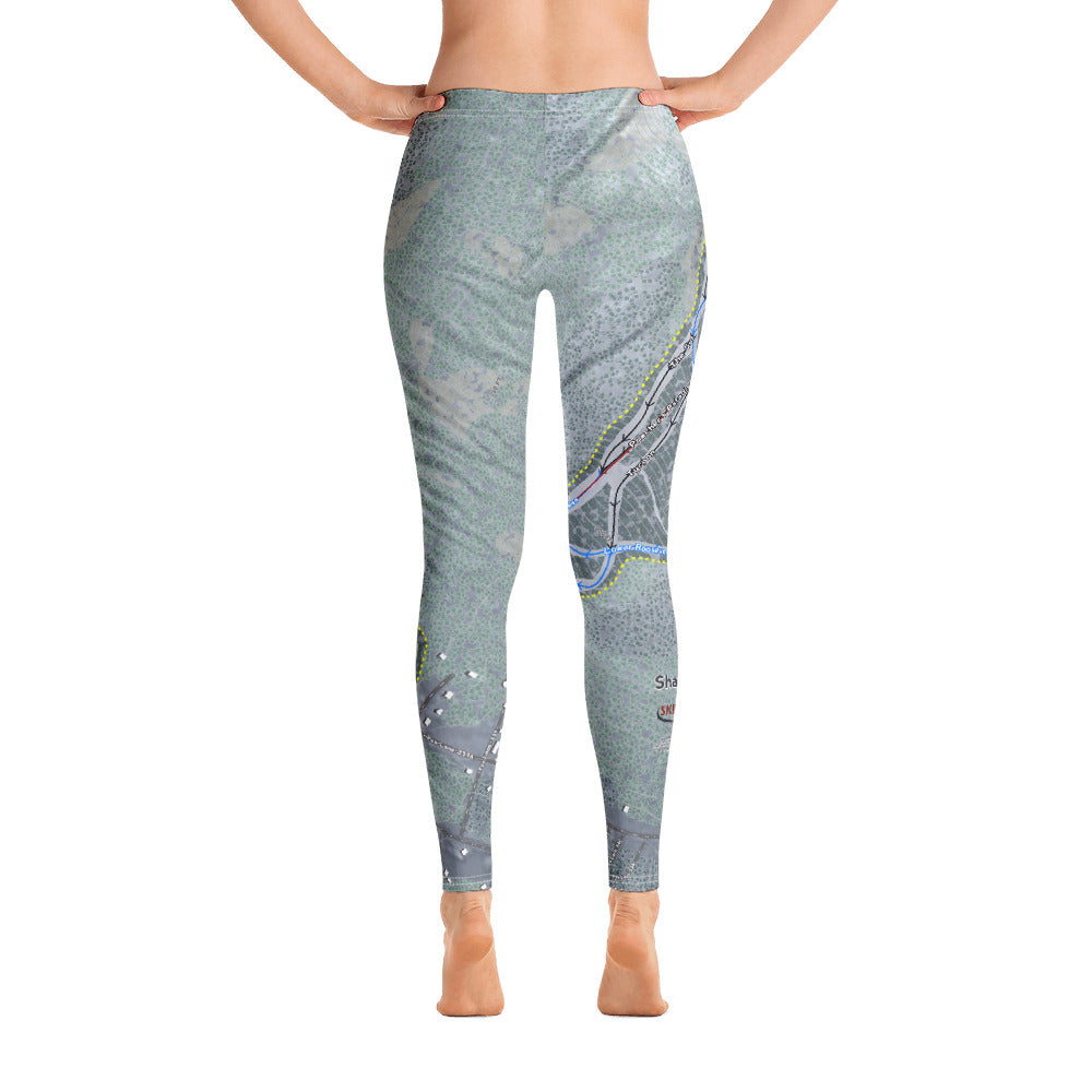 Shawnee Peak, Maine Ski Trail Map - Women&#39;s Base Layer Bottoms - Powderaddicts