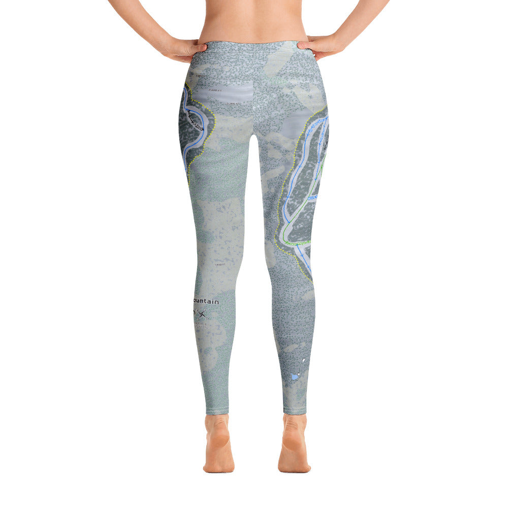 Magic Mountain, Vermont Ski Trail Map - Women's Base Layer Bottoms - Powderaddicts