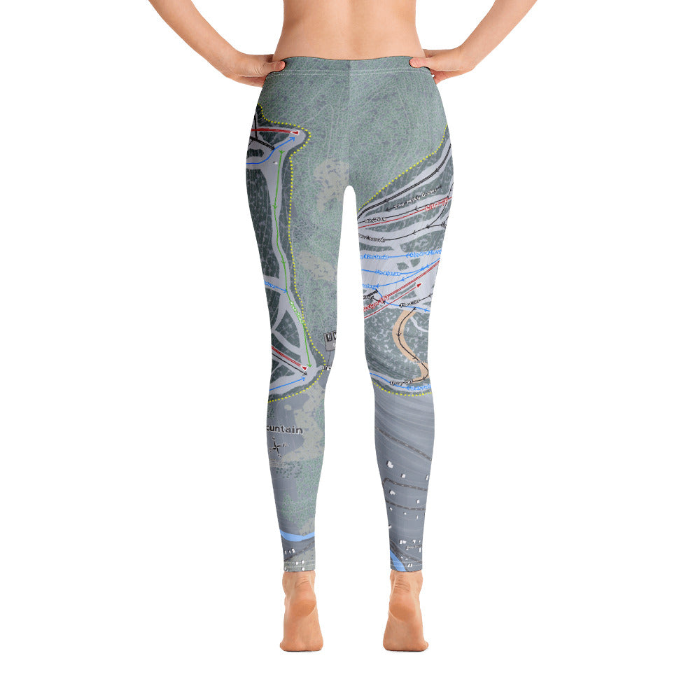Hunter Mountain, New York Ski Trail Map - Women's Base Layer Bottoms - Powderaddicts