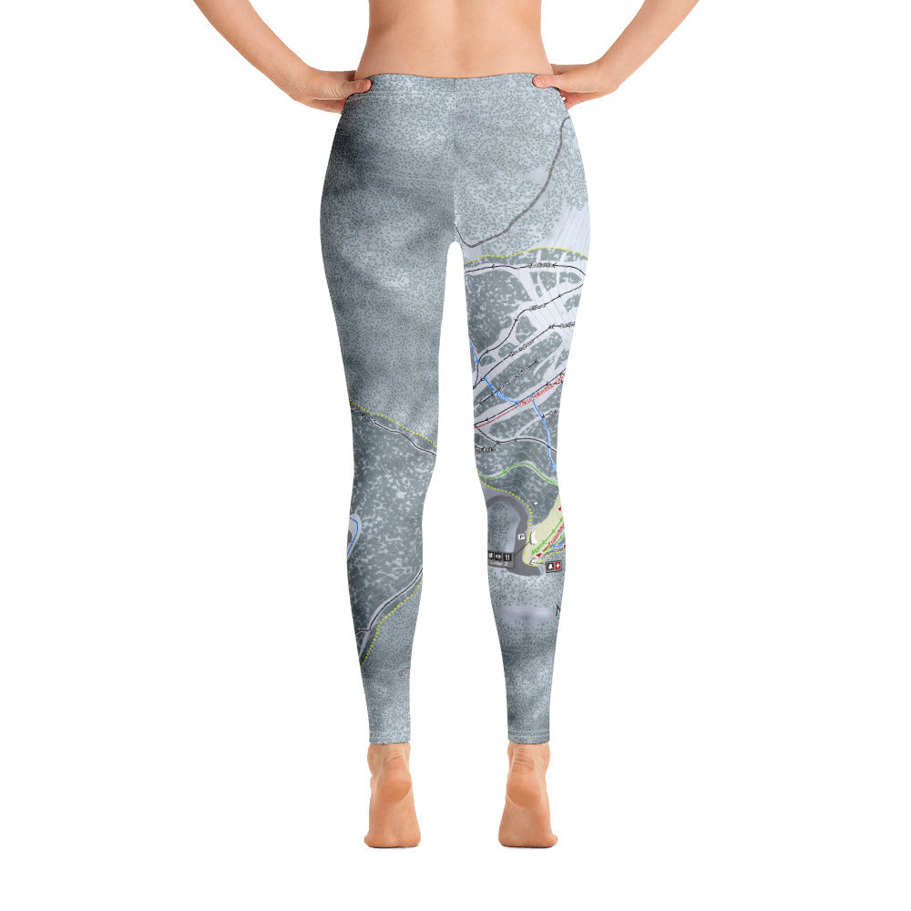 Mt. Spokane, Washington Ski Trail Map - Women&#39;s Base Layer Bottoms - Powderaddicts