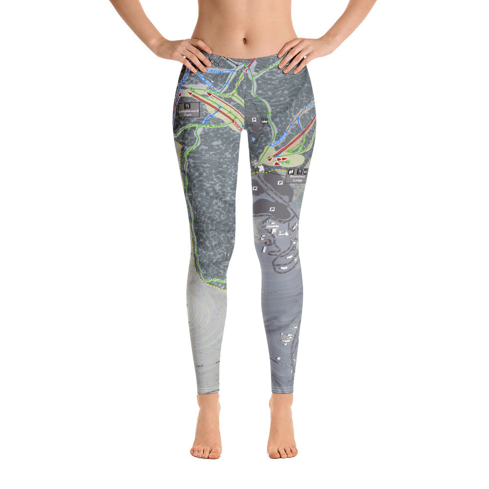 Killington, Vermont Ski Trail Map - Women&#39;s Base Layer Bottoms - Powderaddicts