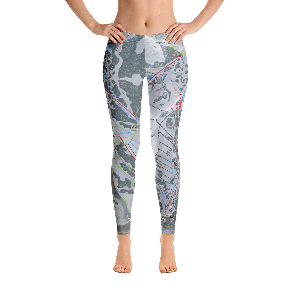 Alta, Utah Ski Trail Map - Women's Base Layer Bottoms - Powderaddicts