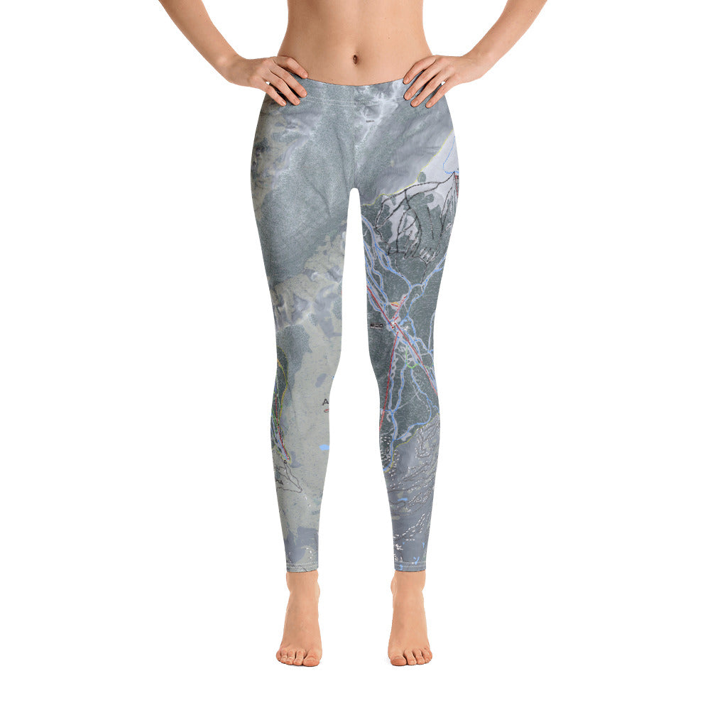 Aspen Snowmass, Colorado Ski Trail Map - Women&#39;s Base Layer Bottoms - Powderaddicts