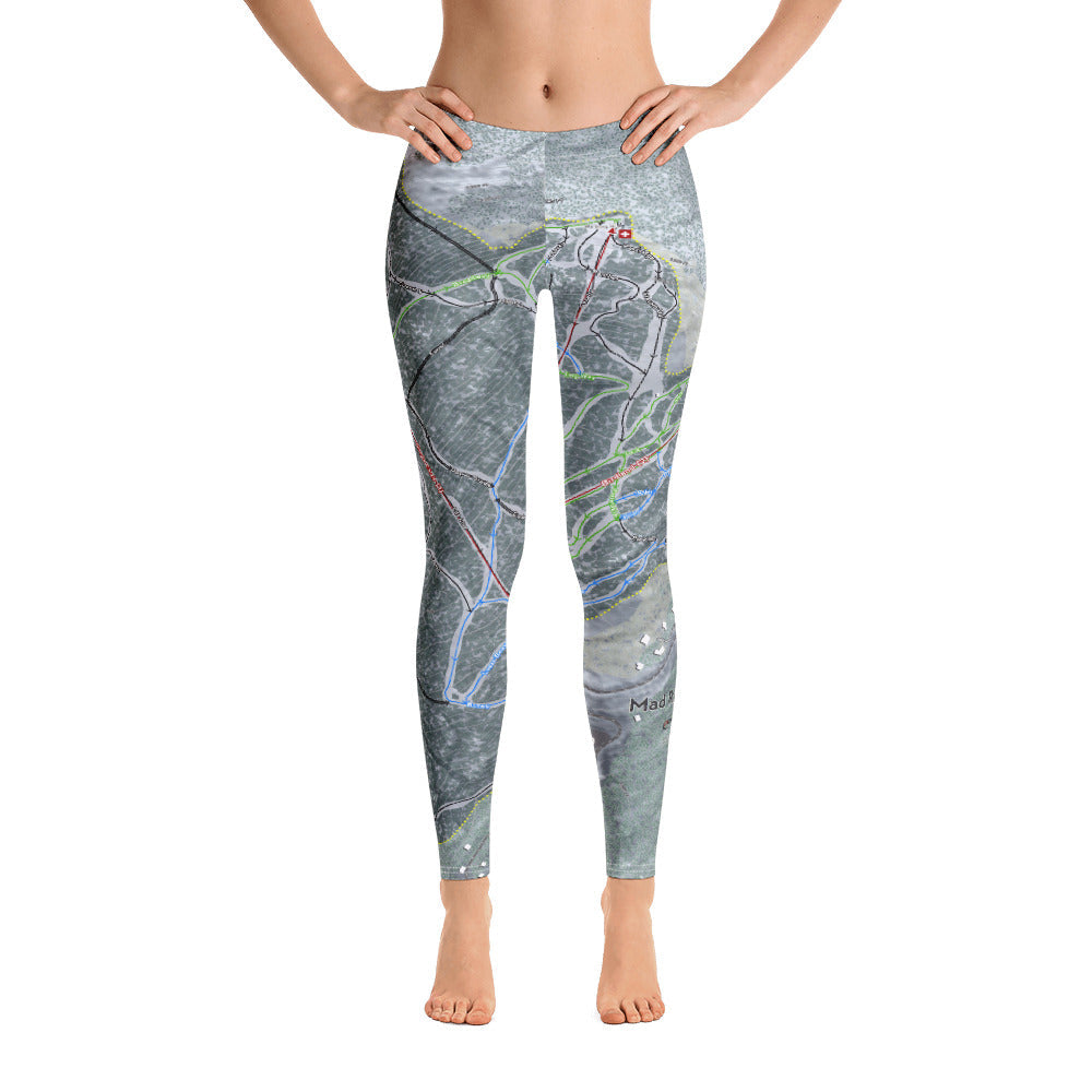 Mad River Glen, Vermont Ski Trail Map - Women&#39;s Base Layer Bottoms - Powderaddicts