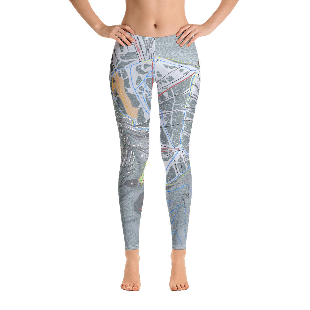 Schweitzer, Idaho Ski Trail Map - Women's Base Layer Bottoms - Powderaddicts