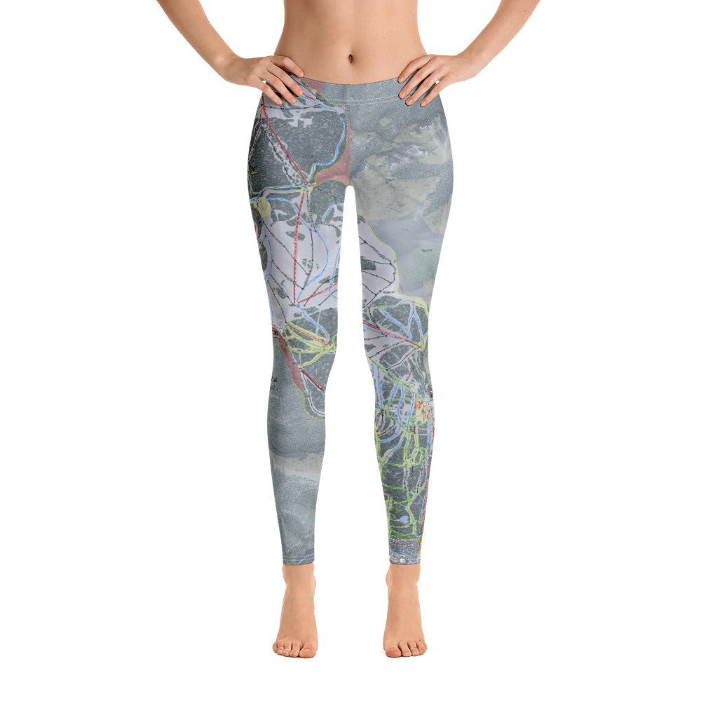 Vail, Colorado Ski Trail Map - Women's Base Layer Bottoms - Powderaddicts