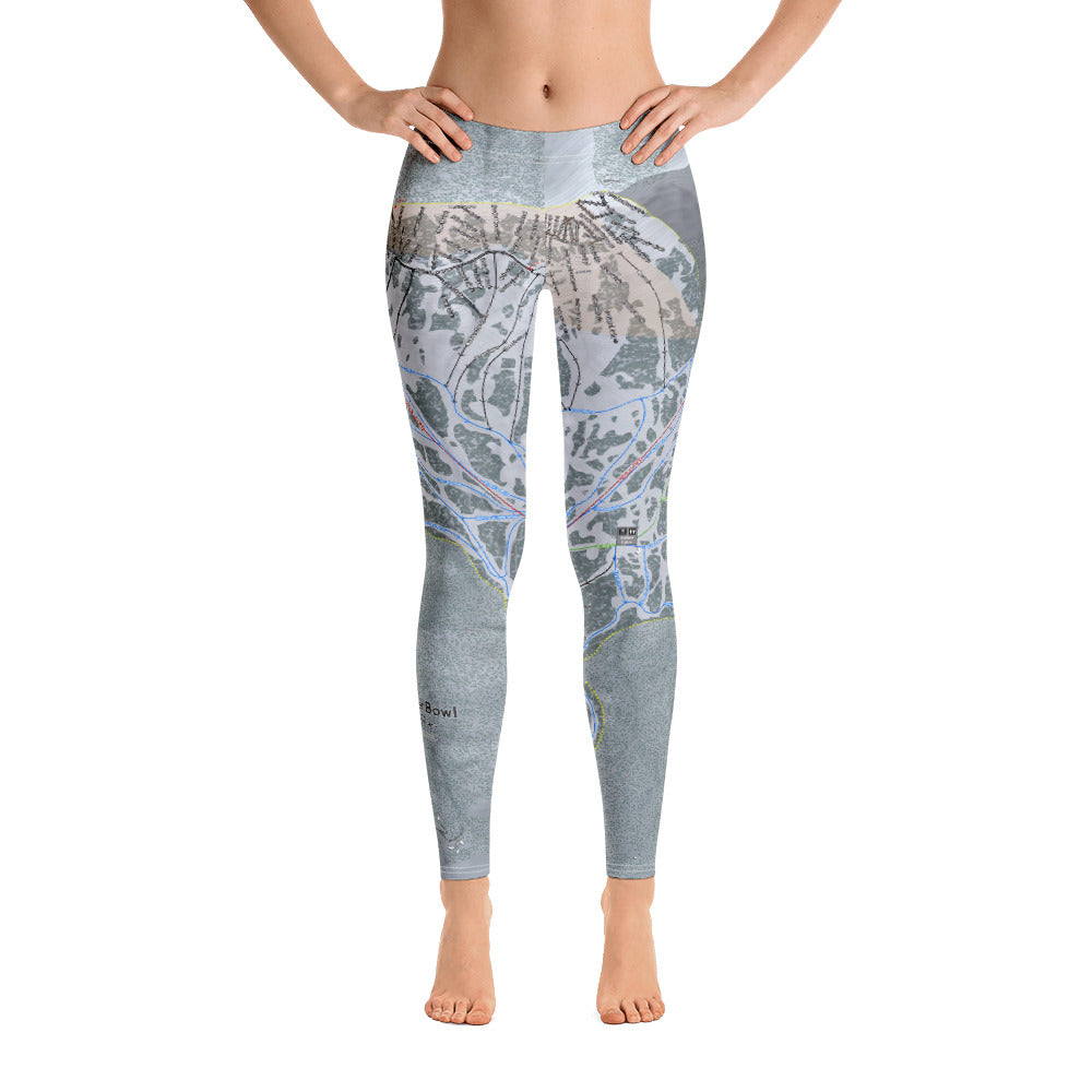 Bridger Bowl, Montana Ski Trail Map - Women's Base Layer Bottoms - Powderaddicts
