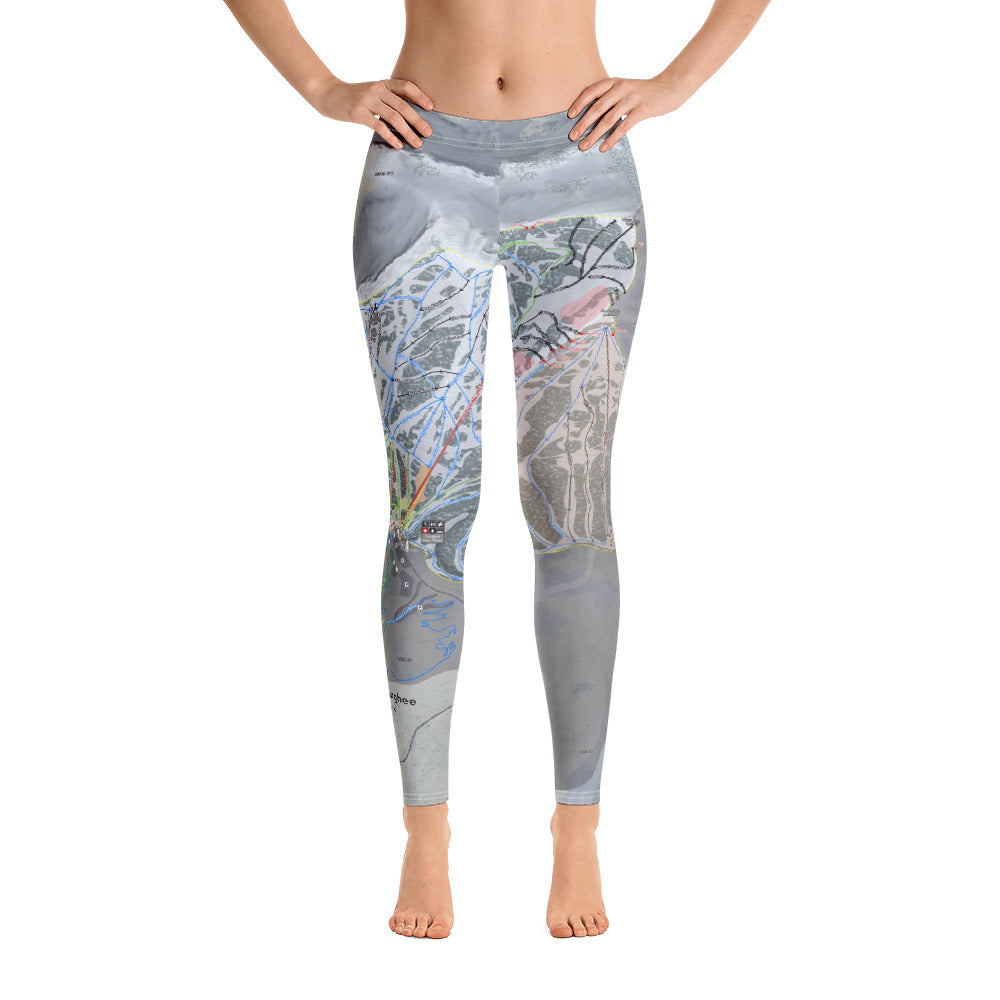 Grand Targhee, Wyoming Ski Trail Map - Women's Base Layer Bottoms - Powderaddicts