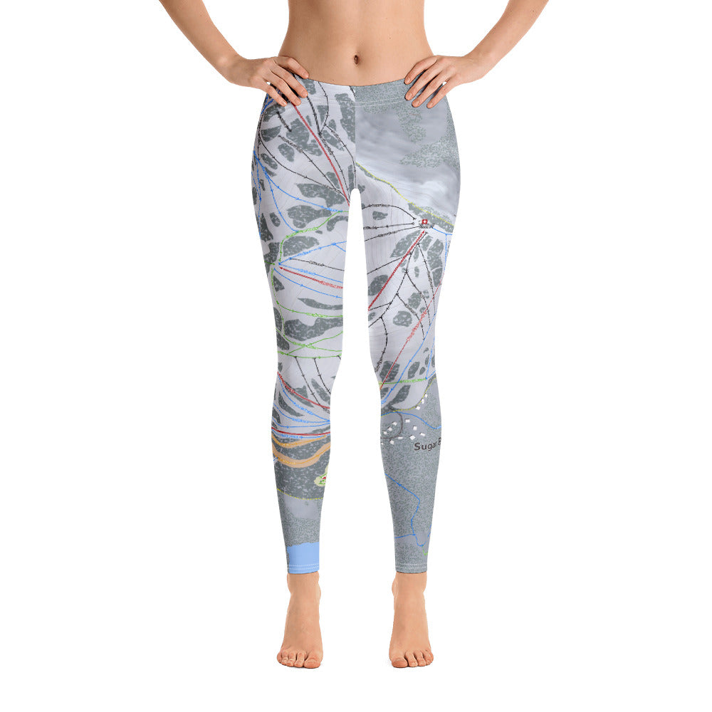 Sugar Bowl, California Ski Trail Map - Women's Base Layer Bottoms - Powderaddicts