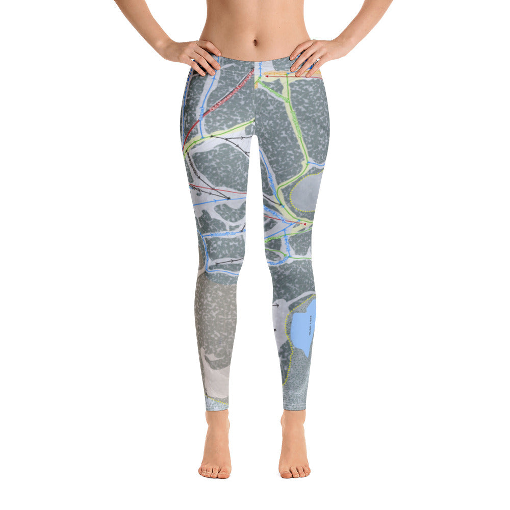 Homewood Resort, California Ski Trail Map - Women's Base Layer Bottoms - Powderaddicts