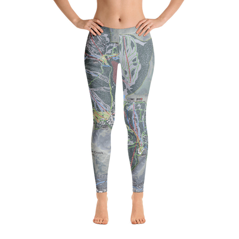 Beaver Creek, Colorado Ski Trail Map - Women's Base Layer Bottoms - Powderaddicts