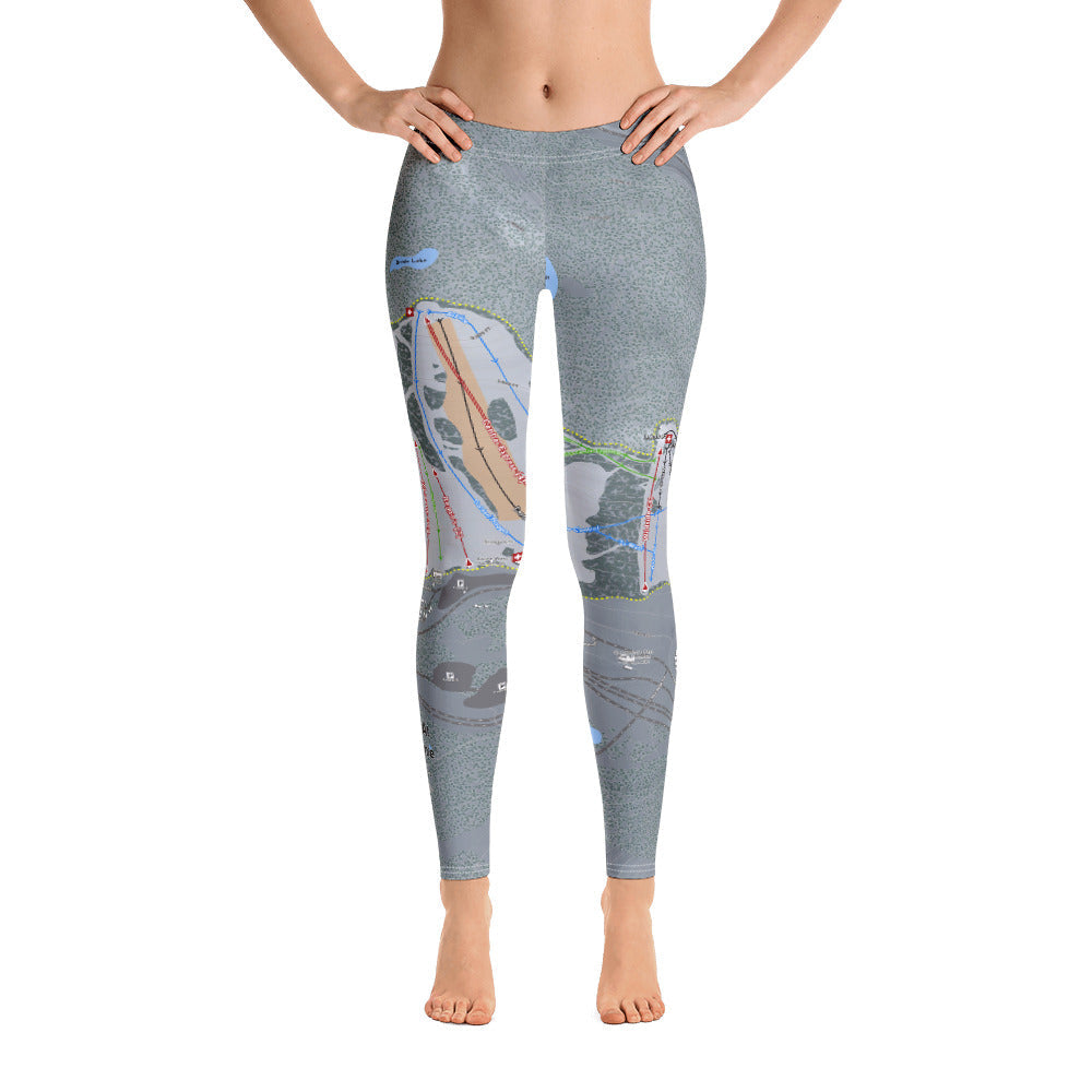 Summit At Snoqualmie, Washington Ski Trail Map - Women's Base Layer Bottoms - Powderaddicts
