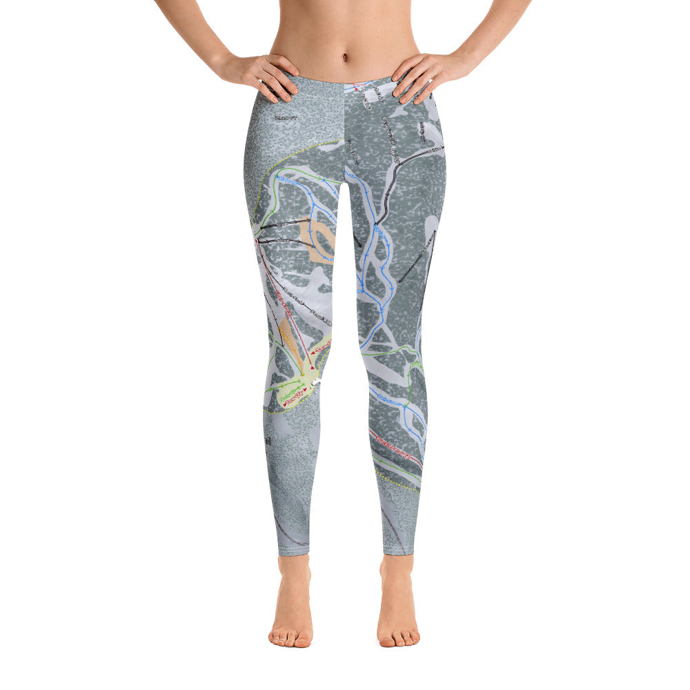 Lost Trail, Montana Ski Trail Map - Women&#39;s Base Layer Bottoms - Powderaddicts