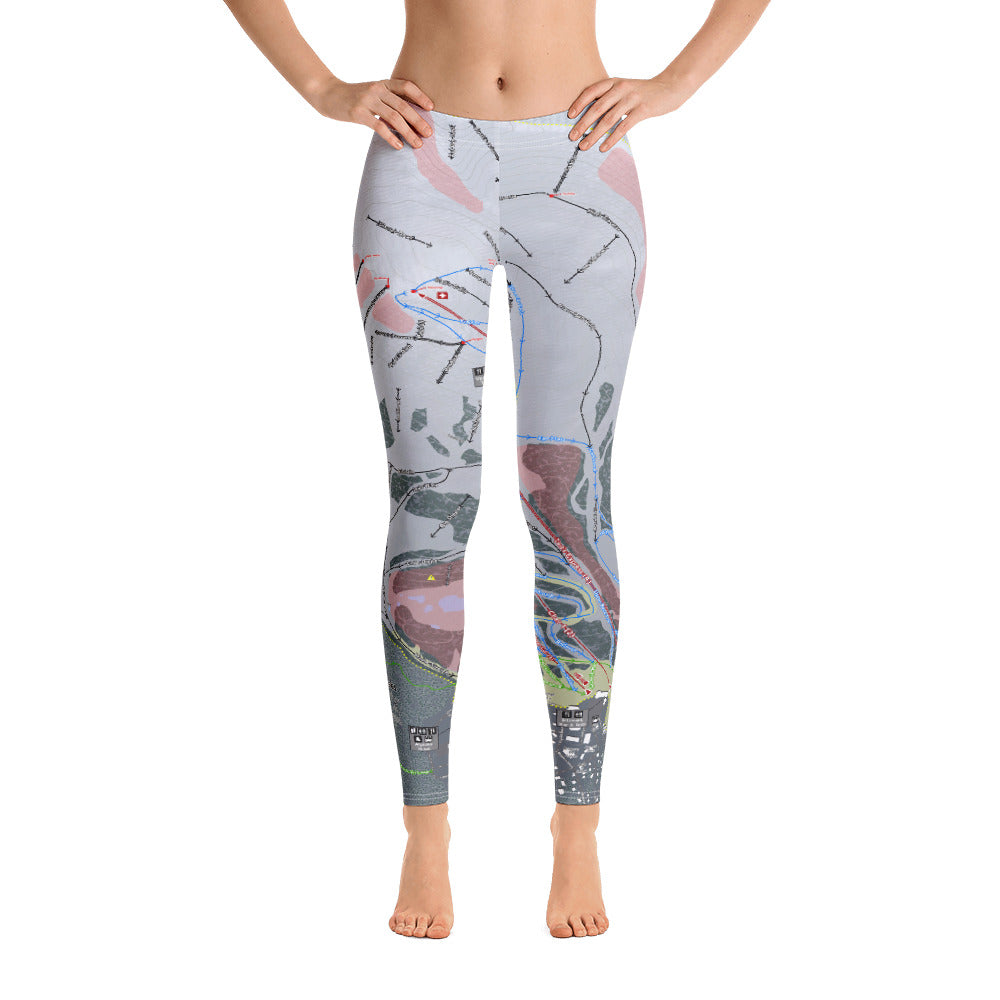 Alyeska, Alaska Ski Trail Map - Women&#39;s Base Layer Bottoms - Powderaddicts
