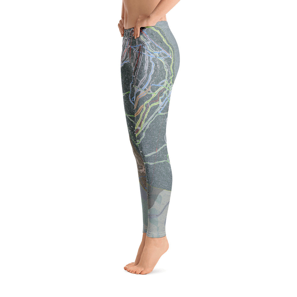 Sugarloaf, Maine Ski Trail Map - Women's Base Layer Bottoms - Powderaddicts