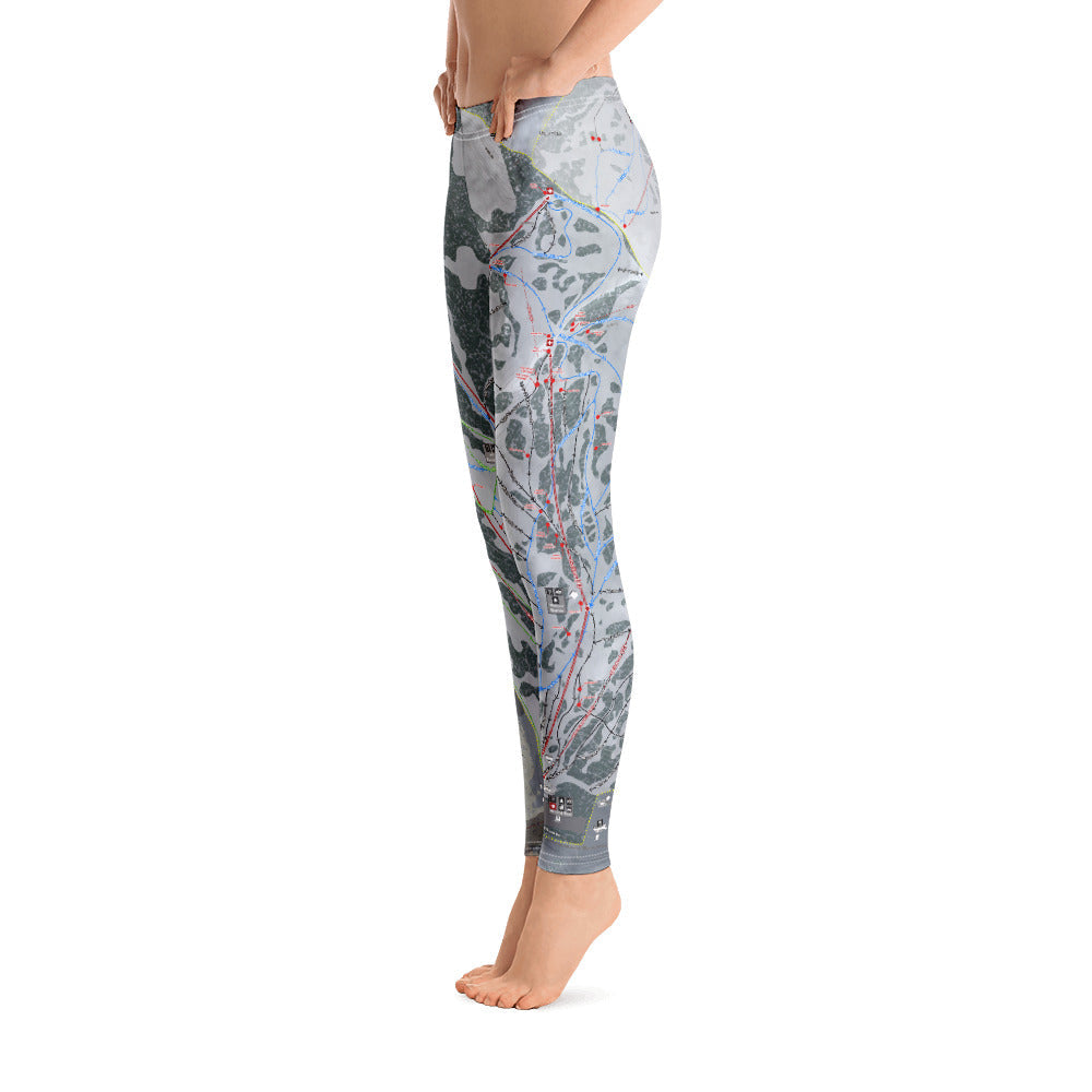 Alta, Utah Ski Trail Map - Women's Base Layer Bottoms - Powderaddicts