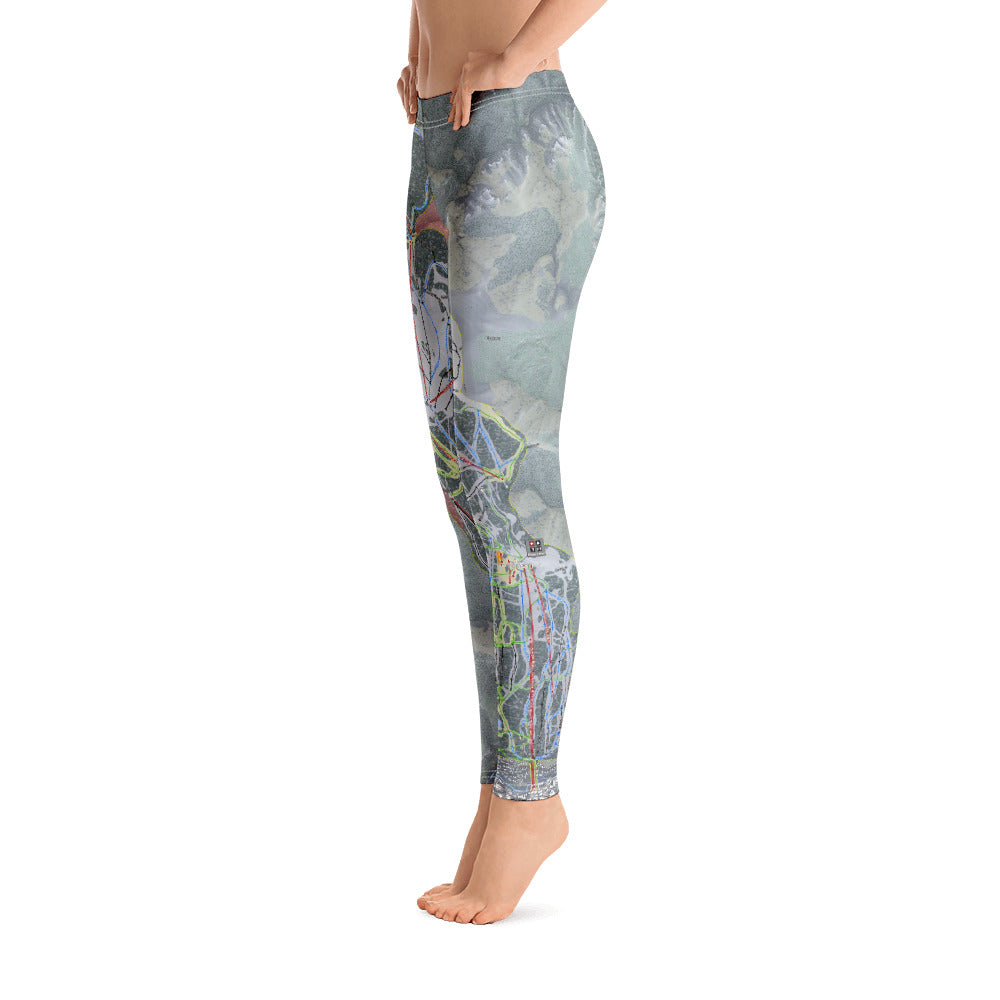 Vail, Colorado Ski Trail Map - Women's Base Layer Bottoms - Powderaddicts