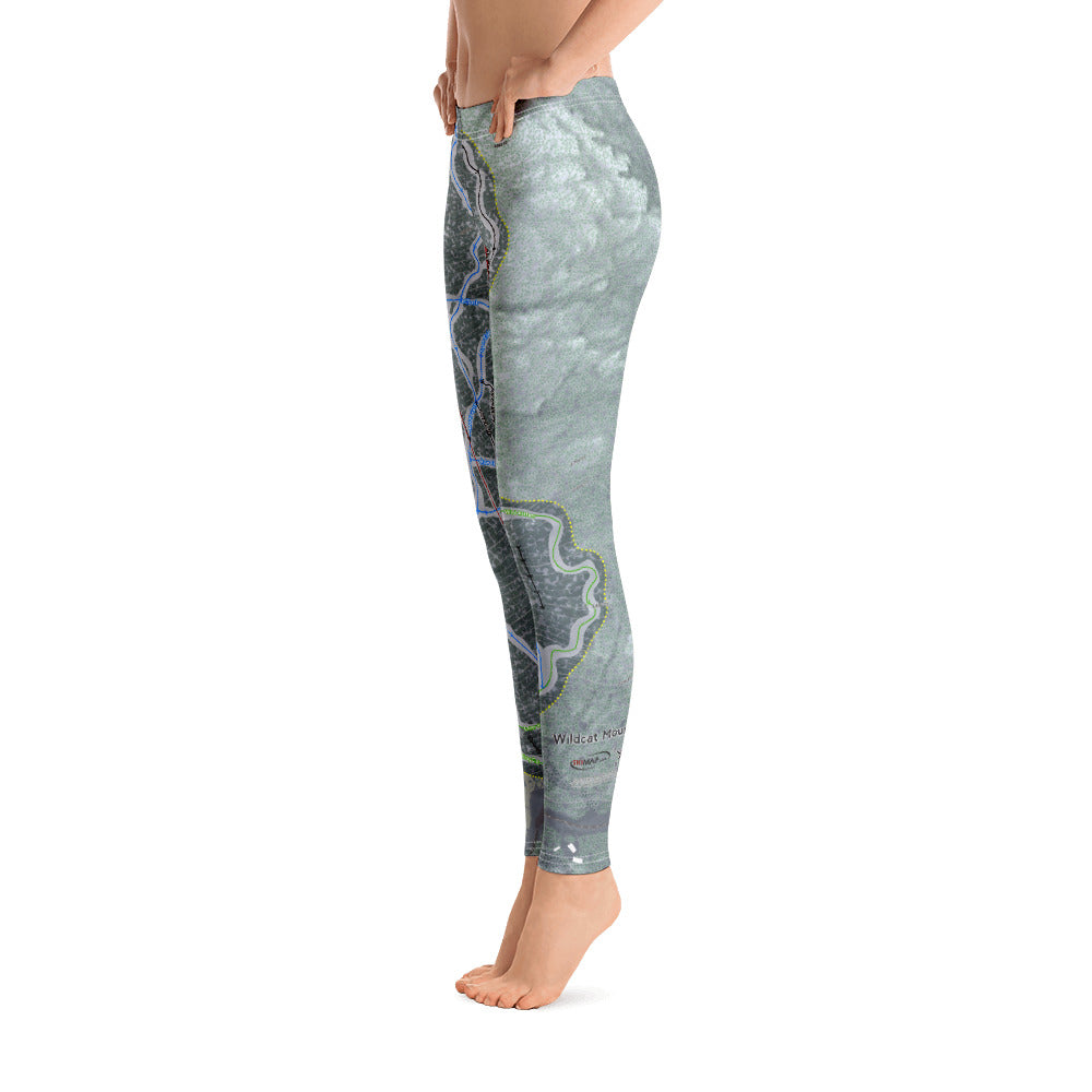 Wildcat Mountain, New Hampshire Ski Trail Map - Women's Base Layer Bottoms - Powderaddicts