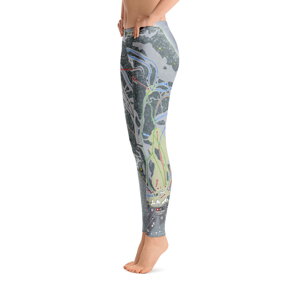 Stevens Pass, Washington Ski Trail Map - Women&#39;s Base Layer Bottoms - Powderaddicts