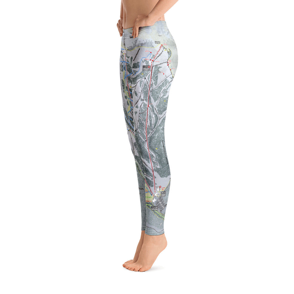 Snowbasin, Utah Ski Trail Map - Women&#39;s Base Layer Bottoms - Powderaddicts