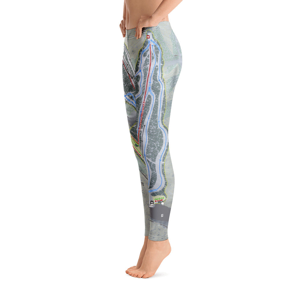 Wachusett, Massachusetts Ski Trail Map - Women's Base Layer Bottoms - Powderaddicts