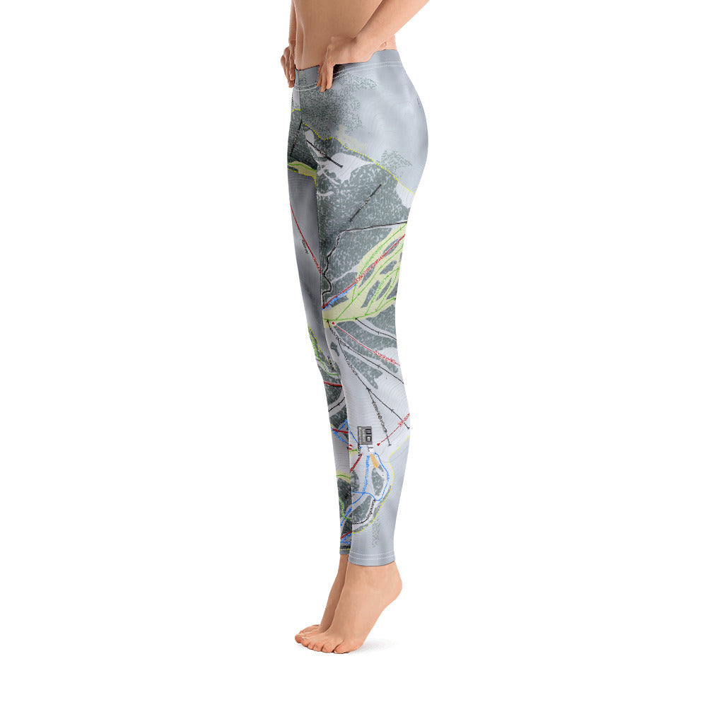 Sun Valley, Idaho Ski Trail Map - Women&#39;s Base Layer Bottoms - Powderaddicts