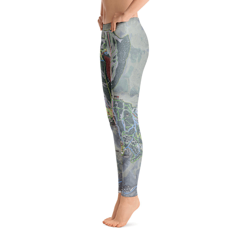 Beaver Creek, Colorado Ski Trail Map - Women's Base Layer Bottoms - Powderaddicts