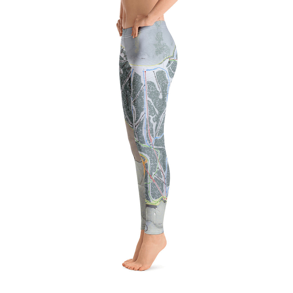 Brundage, Idaho Ski Trail Map - Women's Base Layer Bottoms - Powderaddicts