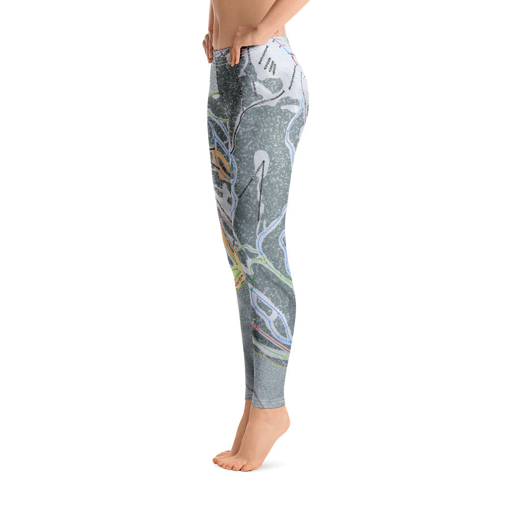 Lost Trail, Montana Ski Trail Map - Women&#39;s Base Layer Bottoms - Powderaddicts