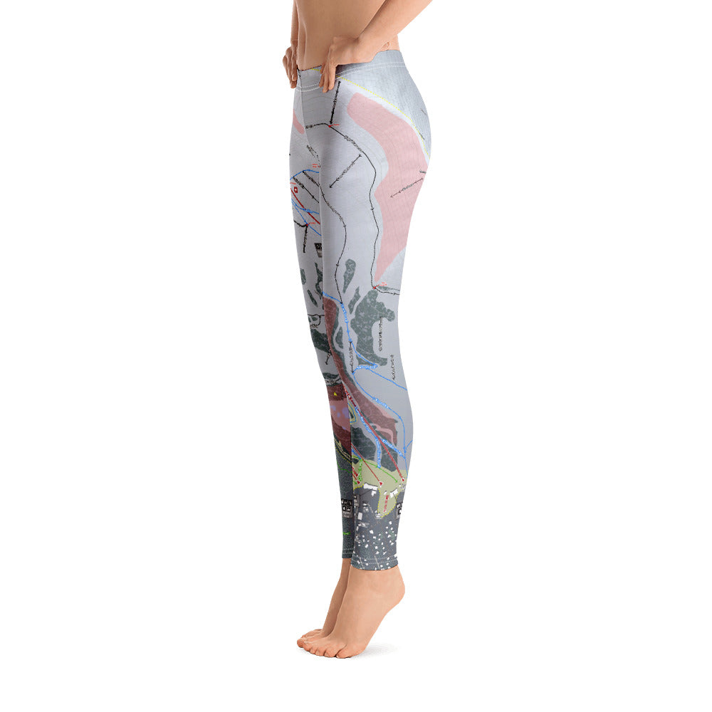 Alyeska, Alaska Ski Trail Map - Women&#39;s Base Layer Bottoms - Powderaddicts