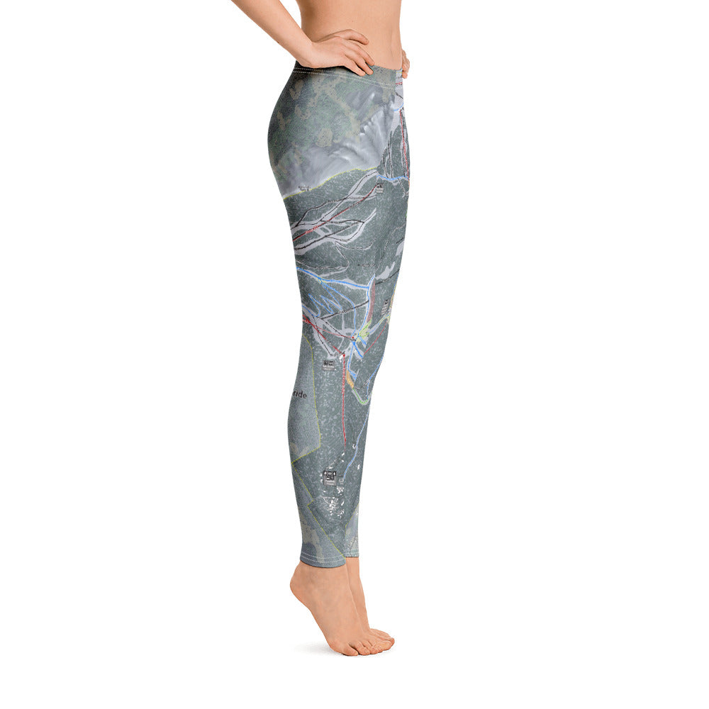 Telluride, Colorado Ski Trail Map - Women's Base Layer Bottoms - Powderaddicts