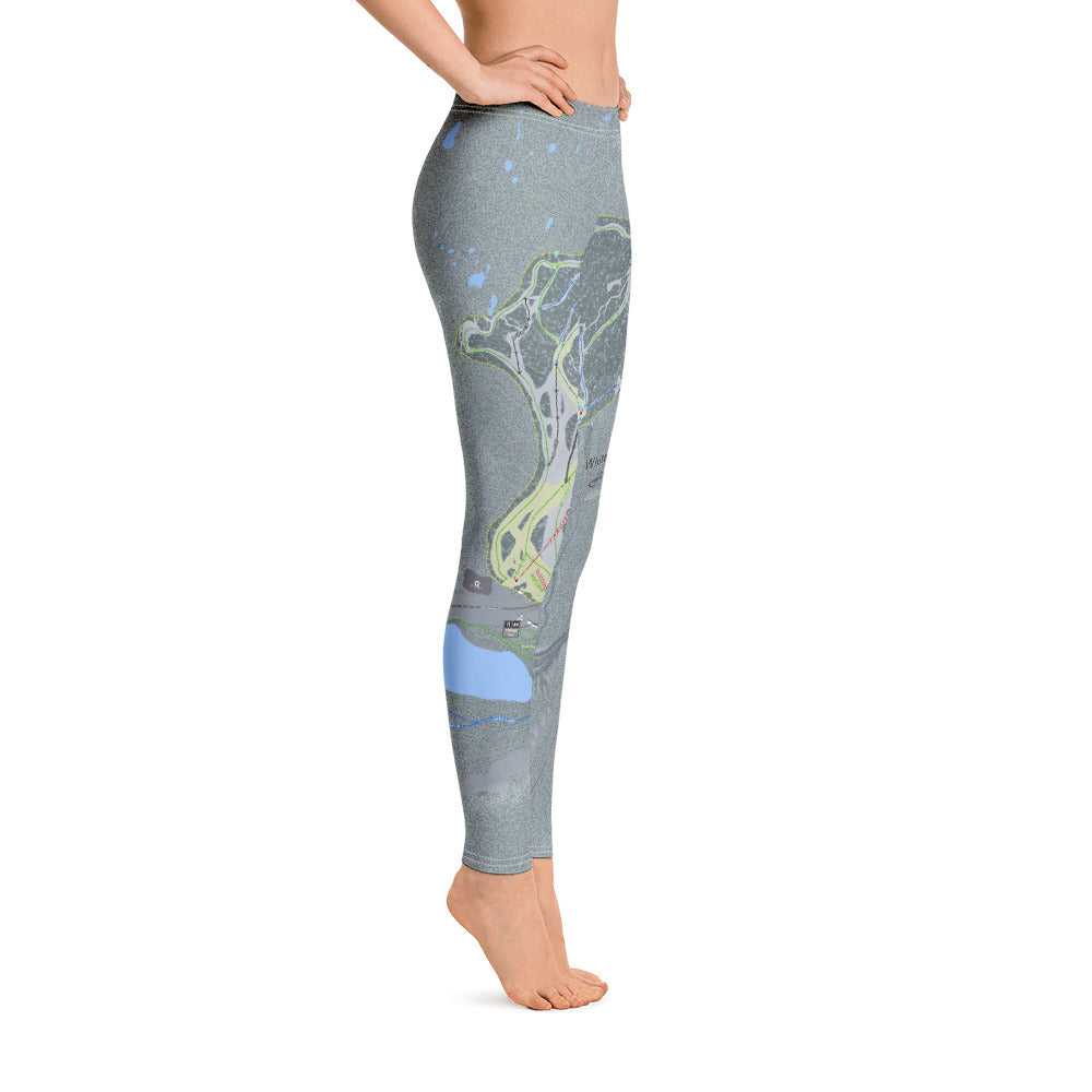 White Pass, Washington Ski Trail Map - Women's Base Layer Bottoms - Powderaddicts