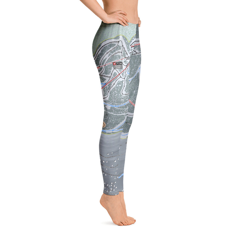 Hunter Mountain, New York Ski Trail Map - Women's Base Layer Bottoms - Powderaddicts