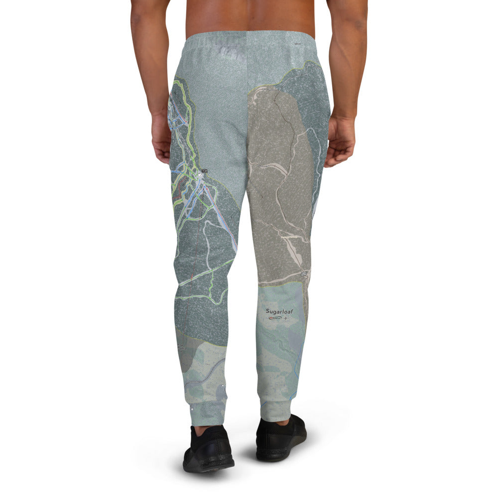 Sugarloaf, Maine Ski Trail Map Men's Mid-Layer - Powderaddicts