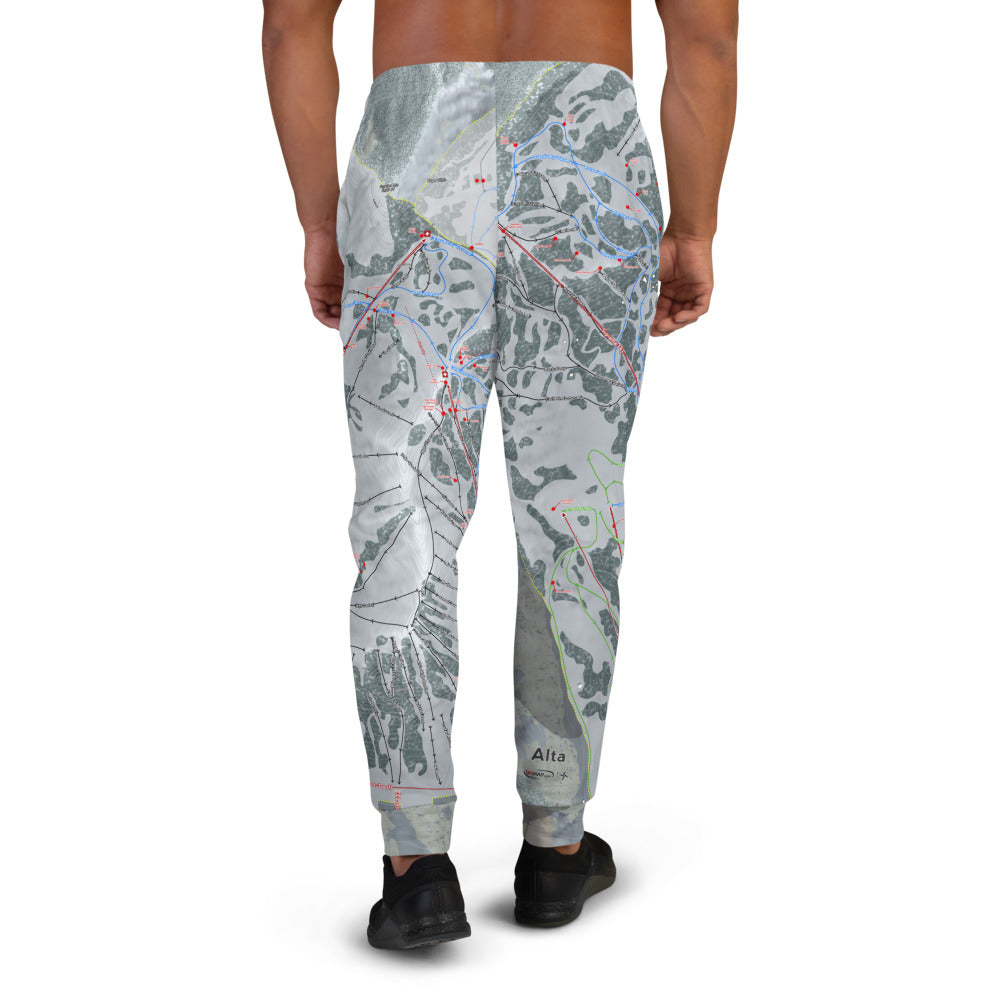 Alta, Utah Ski Trail Map Men&#39;s Mid-Layer - Powderaddicts
