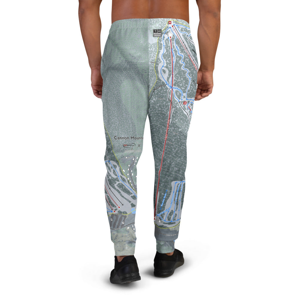 Cannon Mountain, New Hampshire Ski Trail Map Men's Mid-Layer - Powderaddicts