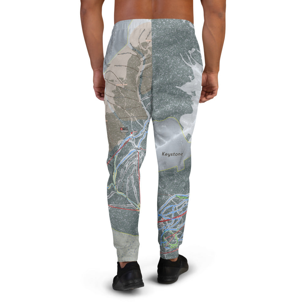 Keystone, Colorado Ski Trail Map Men&#39;s Mid-Layer - Powderaddicts