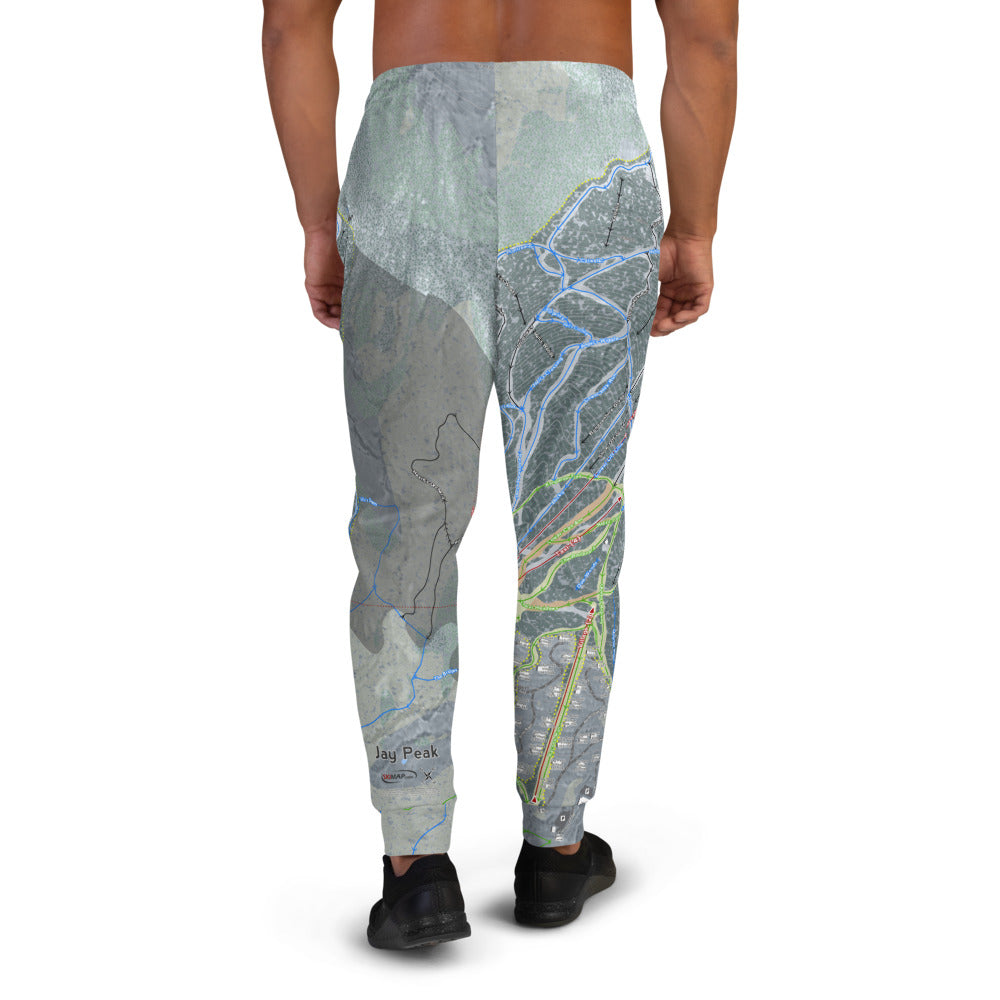 Jay Peak, Vermont Ski Trail Map Men's Mid-Layer - Powderaddicts