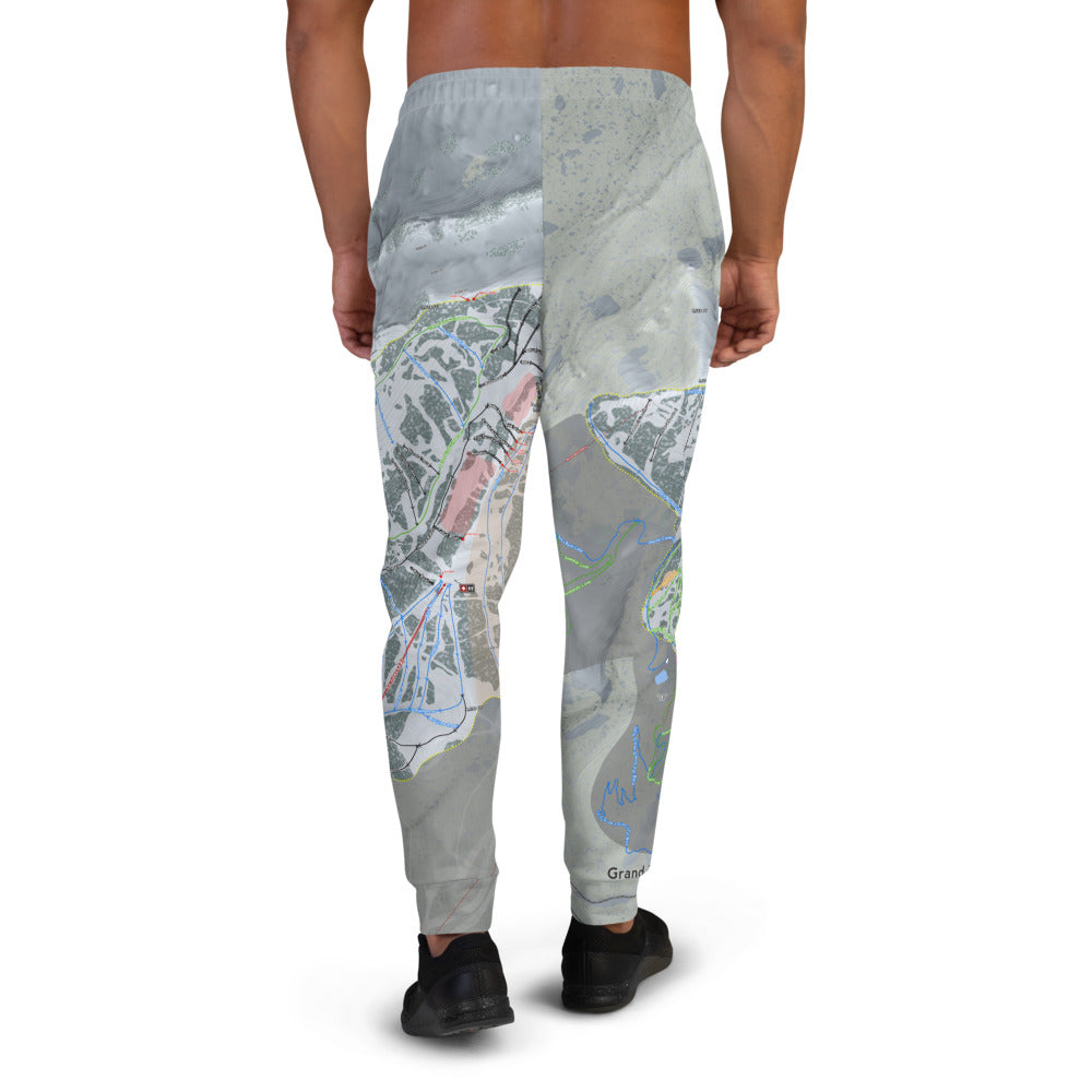 Grand Targhee, Wyoming Ski Trail Map Men's Mid-Layer - Powderaddicts